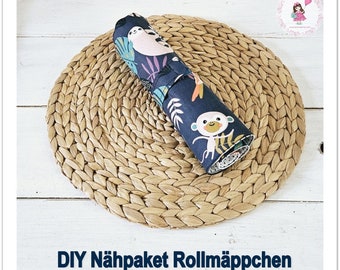 NEU: Rollmäppchen "ROMY" für Kinder und Erwachsene DIY Nähpaket/Nähset Stiftemäppchen