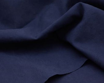 Canvasstoff heavy washed Canvas in dunkelblau navy ab 50 cm