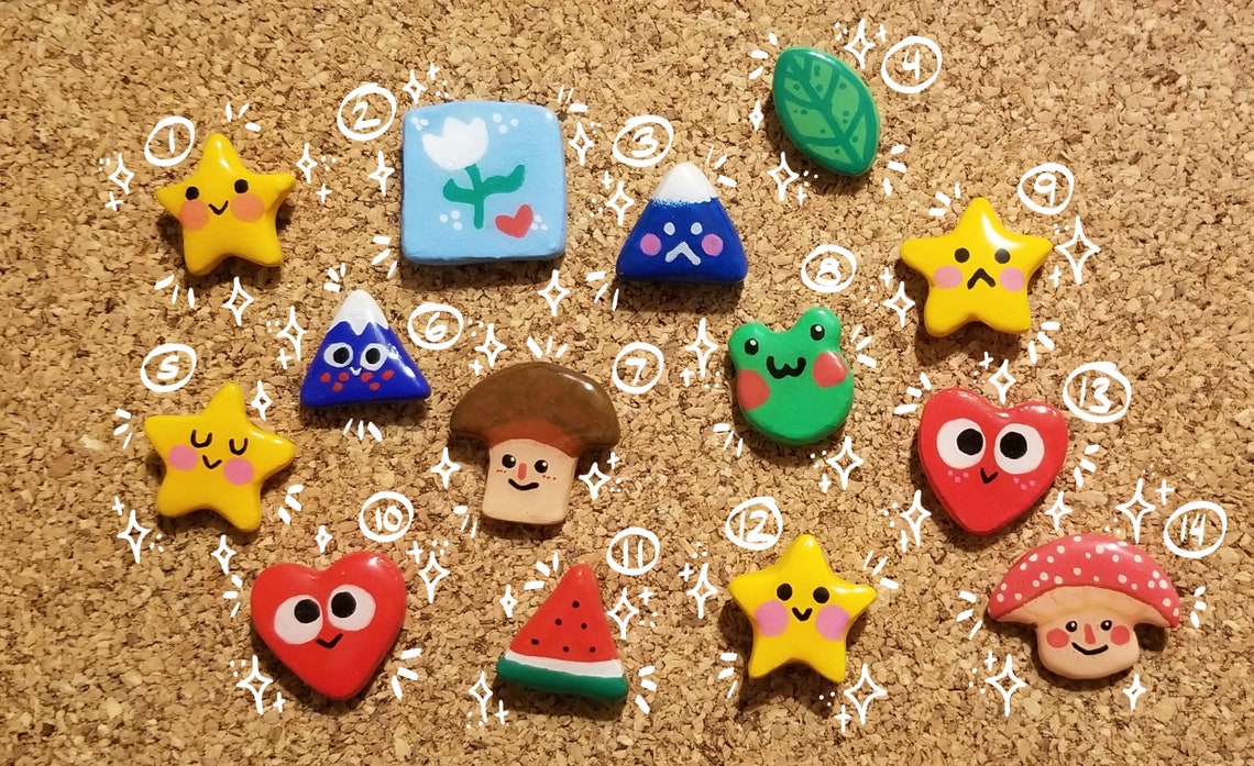 Assorted Polymer Clay Pins Cute & Handmade Etsy