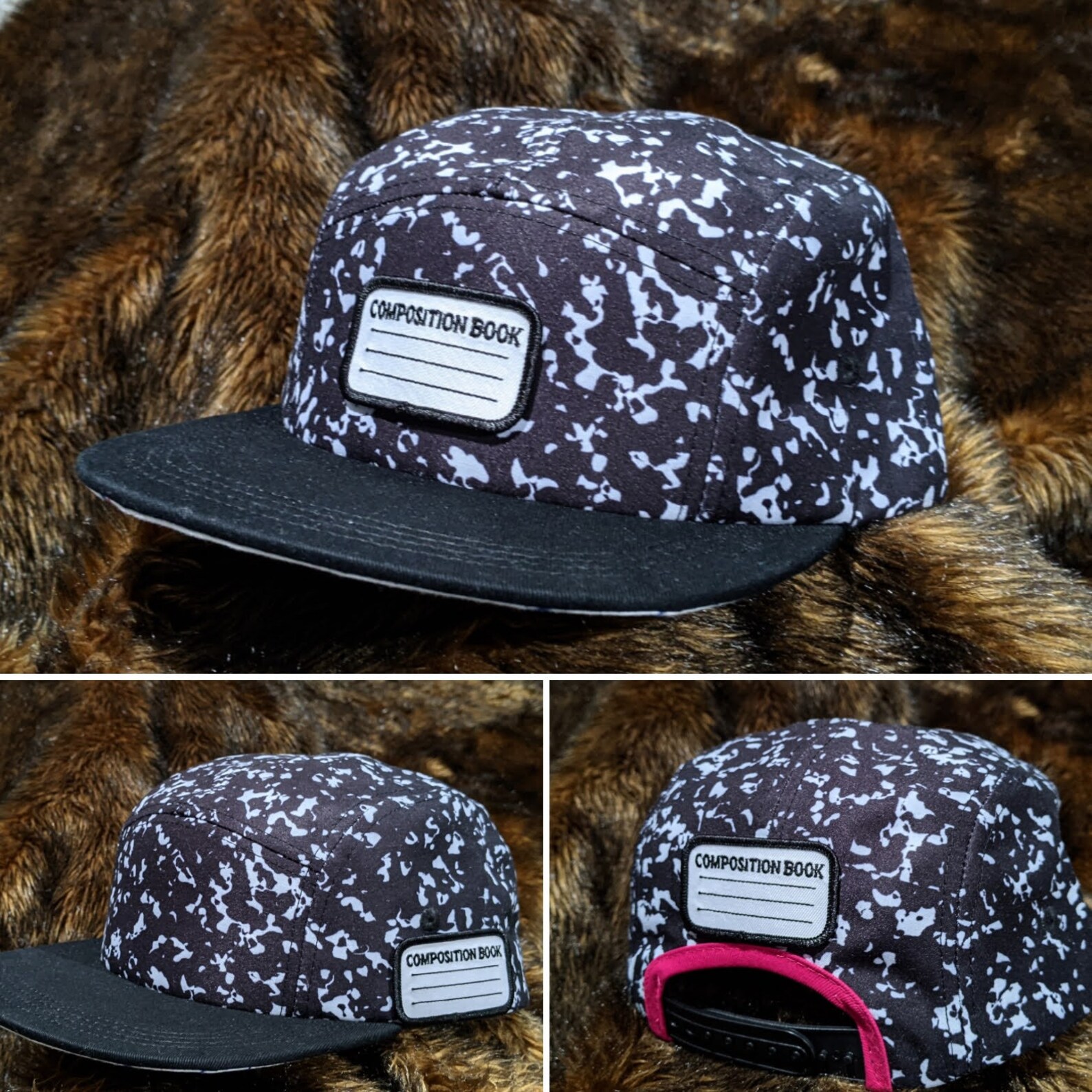 Composition Notebook Hat 5 Panel Snapback Camp Hat for Etsy