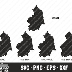 Northumberland SVG, County Map Cut File, clip art, svg png eps dxf