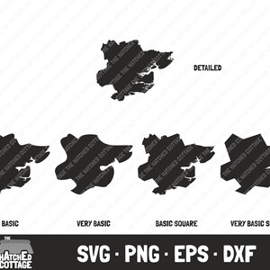 Essex SVG, County Map Cut File, clip art, svg png eps dxf