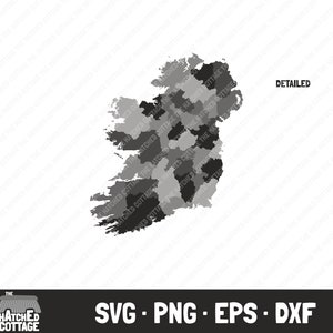 Irlanda SVG, mapa do condado irlandês, Irlanda do Norte, República da Irlanda, clip art, svg png eps dxf