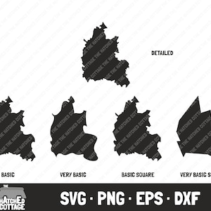 Oxfordshire SVG, County Map Cut File, clip art, svg png eps dxf
