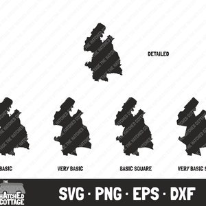 Tipperary SVG, Irish County Map Plotterdatei, Clip Art, svg png eps dxf