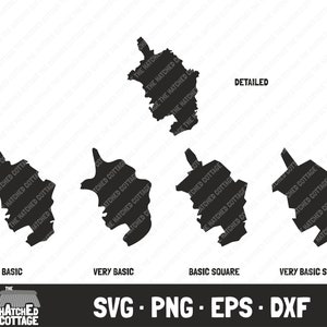 Monmouthshire SVG, Welsh Principal Area, County Map Cut File, clip art, svg png eps dxf