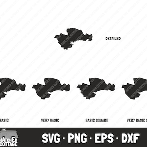Waterford SVG, Irish County Map Plotterdatei, Clip Art, svg png eps dxf