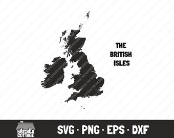 British Isles SVG, Britain and Ireland Map Clip Art svg png eps dxf