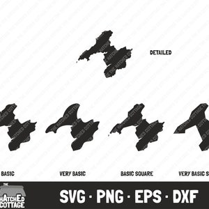 Gwynedd SVG, Welsh Principal Area, County Map Cut File, clip art, svg png eps dxf