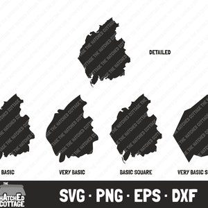 Cumbria SVG, County Map Cut File, clip art, svg png eps dxf