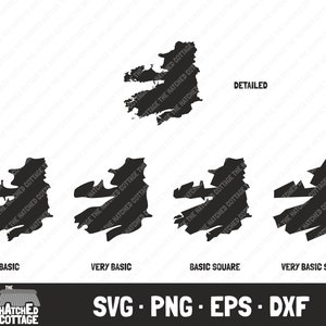 Kerry SVG, arquivo de corte de mapa do condado irlandês, outros, clip art, svg png eps dxf