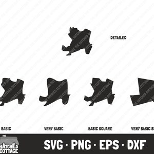 Aberdeen City SVG, Scottish Council Area, County Map Cut File, clip art, svg png eps dxf