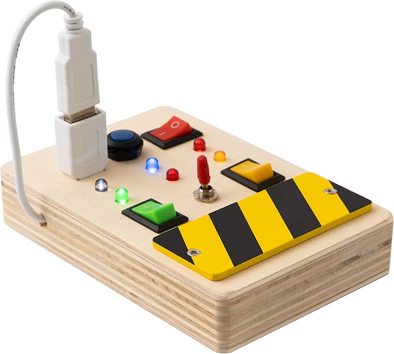 Montessori Busy Board for Toddlers Light Switch Sensory Board Baby