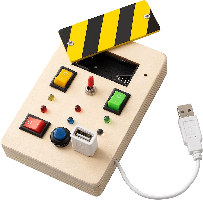 Montessori Busy Board for Toddlers Light Switch Sensory Board Baby