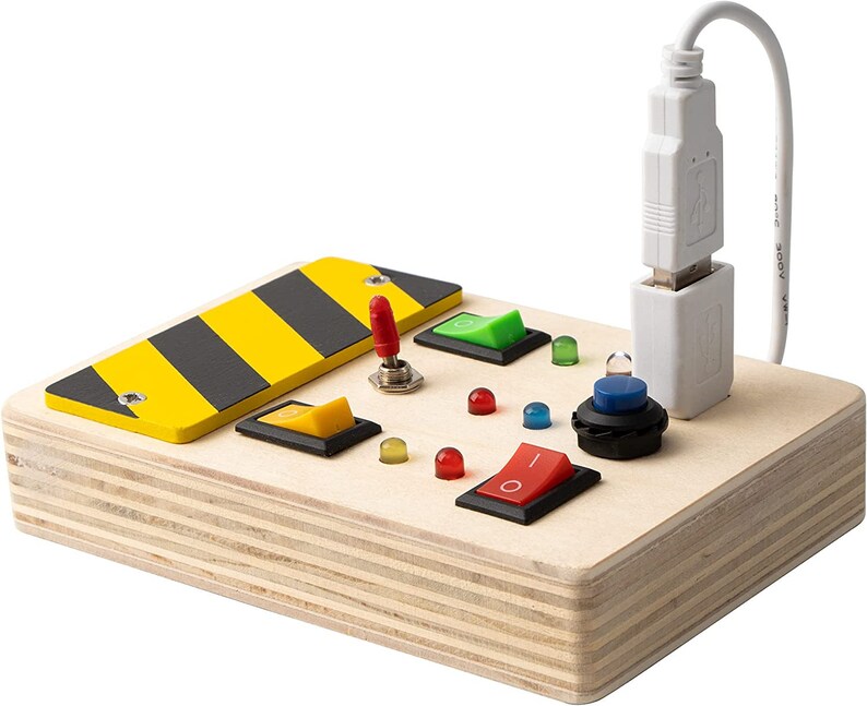 Montessori Busy Board for Toddlers Light Switch Sensory Board Baby