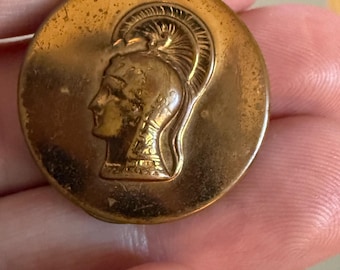 Original WWII U.S. Women's Army Corps (WAC) Enlisted Collar Insignia | Vintage WWII Military Lapel Pin | Brass Uniform Pin