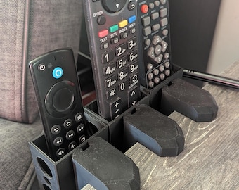 Tv Remote Holder with Clamp for mounting to coffee table etc