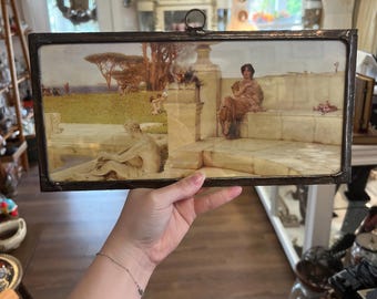 The Voice of Spring by Lawrence Alma-Tadema copper framed with a mirror back