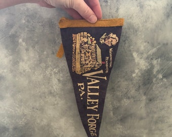 Vintage Pennat | Valley Forge PA Pennant | Druid Hill Park Baltimore, MD Pennant
