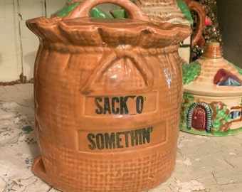 Sack O Something Pottery Piece, Pottery Jar