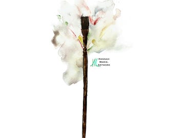 Pennello / Stampe ad acquerello / Artistico / Stampa digitale / Crea / Colorato / Immaginazione / Astratto / Verticale