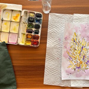 Garabatos originales, Obra de arte, Dibujado a mano, Arte con pluma, Arte de viajes, Bocetos, Viajes, Único, 5.5x8.5”, Pluma y tinta, Acuarela, Tarjeta, Varios