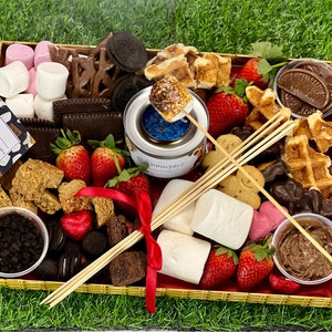 CHOCOLATE FONDUE KIT | Smores kit | Toasting marshmallows | Easter |  Anniversary | Birthday|  Movie Night | Date night | Food lover