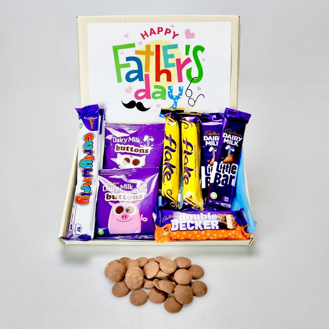 Father's Day Chocolate Hamper Gift Box Dad Grandpa Grandad With FREE ...