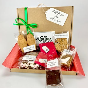 Vegan Afternoon Tea Gift  / Handmade Letterbox Hamper Lots of treats - Flapjacks Tiffin Biscuits etc fathers day