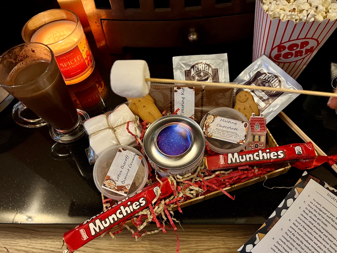 Nestle MUNCHIES Chocolate FONDUE Kit Hamper Smores Kit Etsy