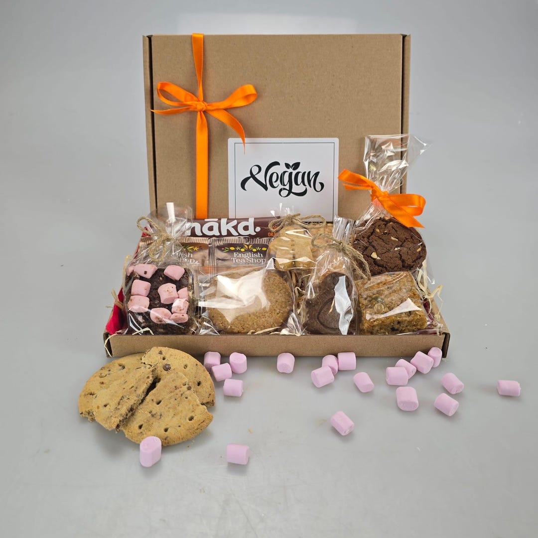 Vegan Afternoon Tea Cakes and Bakes Gift Hamper – Chocolate Treats Box ...