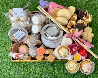 CHOCOLATE FONDUE KIT | Smores kit | Toasting marshmallows Hamper Gift Box | Family | Date Night | Birthday fathers day