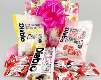Sugar-Free Chocolate & Sweets Gift Hamper – Diabetic Choice Easter Get Well mum nan grandma