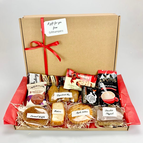 Handmade FOOD HAMPER gift box - Afternoon Tea - Cookie Biscuit Box | Letterbox | | Get Well  | Thinking of you | Birthday fathers day