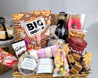 Chocolate Fondue Hamper | Smores Kit, Marshmallows, Brownies, Waffles, Popcorn