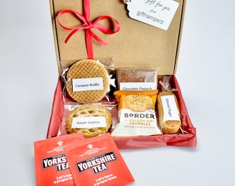 Luxury Afternoon Tea Hamper, Vegetarian Pastries and Biscuits Gift Box