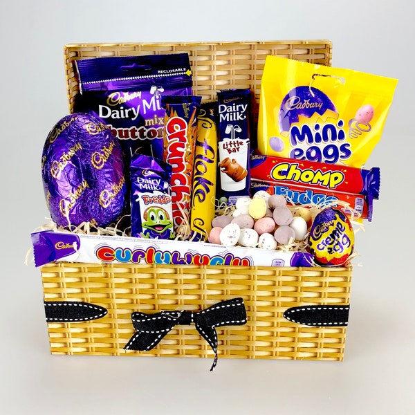 Easter Chocolate Gift Hamper - Large Selection Creme Egg Cadbury - Family - Add a personalised Message