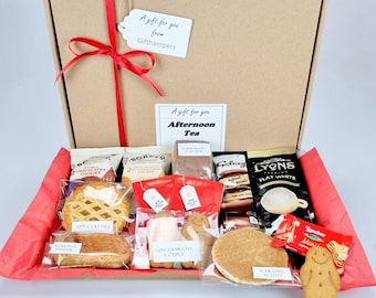 Afternoon Tea Gift Hamper - a Fabulous Selection of Fine Foods - Letter Box Friendly - Suitable for Vegetarian Diets