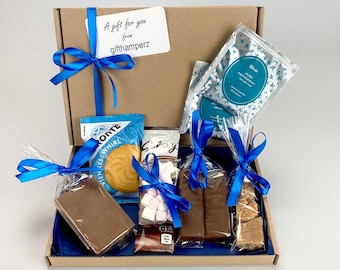 Chocolate Afternoon Tea Gift Hamper | Letterbox Friendly Treats (Vegetarian) Thinking of you