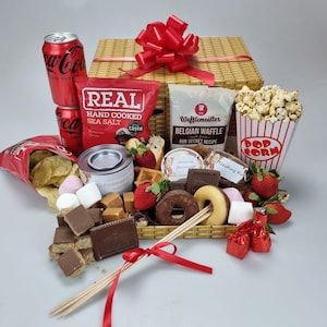 Chocolate FONDUE Smores Hamper kit |  Birthday | Date | Movie night | Food Hamper | Anniversary | Chocolate gift | Mothers Day Mum Nan
