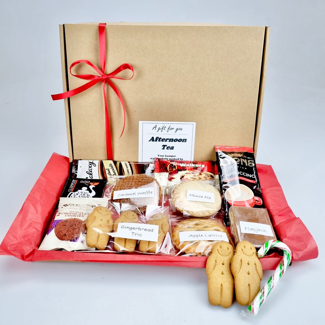 Afternoon Tea Hamper Set | Treats & Personalised | Gift for Friends ...