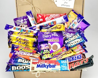 Large Chocolate Gift Box Hamper / a Huge Selection / Add Your Personalised Message fathers day