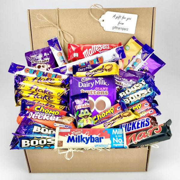 Large Chocolate Gift Box Hamper / a Huge Selection / Add Your Personalised Message fathers day