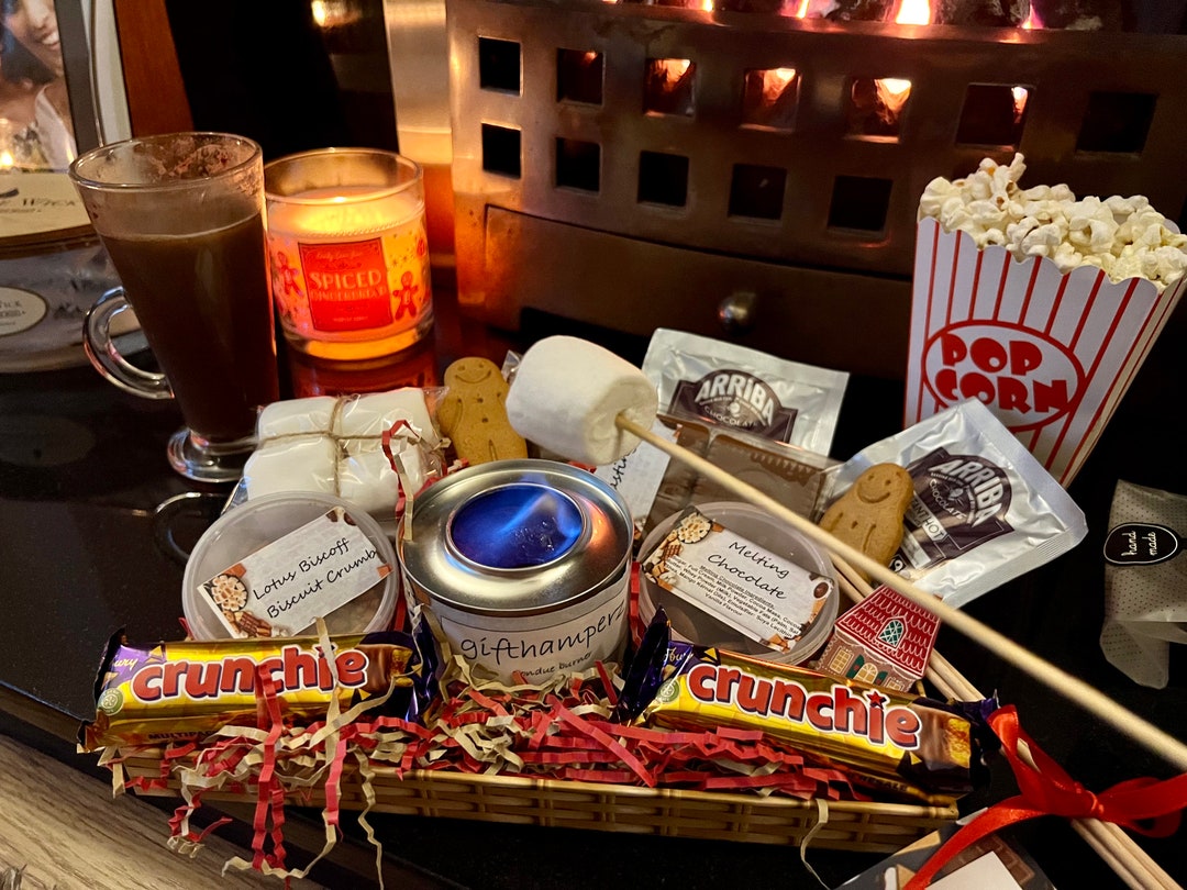 CRUNCHIE Chocolate FONDUE KIT Hamper Smores Kit Toasting Etsy UK