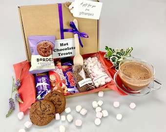 Hot Chocolate Afternoon Tea Gift Box, Birthday Thank You Get Well Hamper