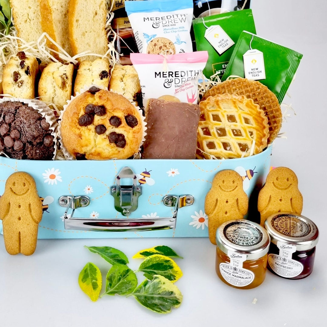 Luxury Afternoon Tea Hamper Gift Scones, Pastries, Vegetarian Mum Nan ...