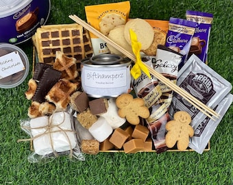 Chocolate FONDUE & Hot Chocolate KIT | Smores Set | Toasting Marshmallows | | Anniversary | Birthday | Movie Night |  fathers day party