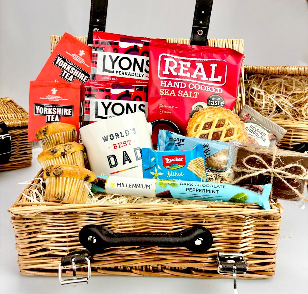 Dad Afternoon Tea Gift Hamper Mug Coffee Chocolate Fathers Day Present ...