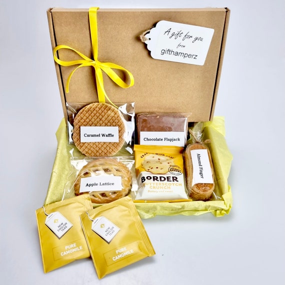 Afternoon Tea Gift Hamper Treat Box Pastries Flapjack - Etsy UK