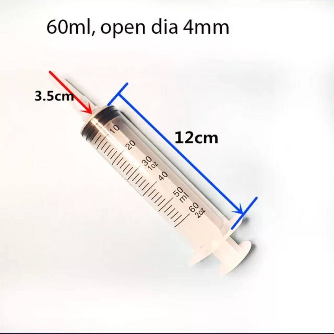 10 Pack Syringes Without Needles Tip Large Capacity Plastic Etsy